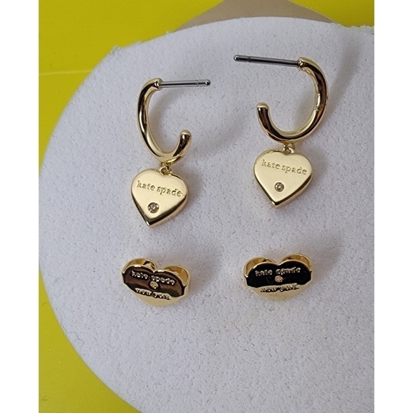 NWT Kate Spade Mother-of-pearl Drop Huggie Hoop Earrings - Picture 3 of 6